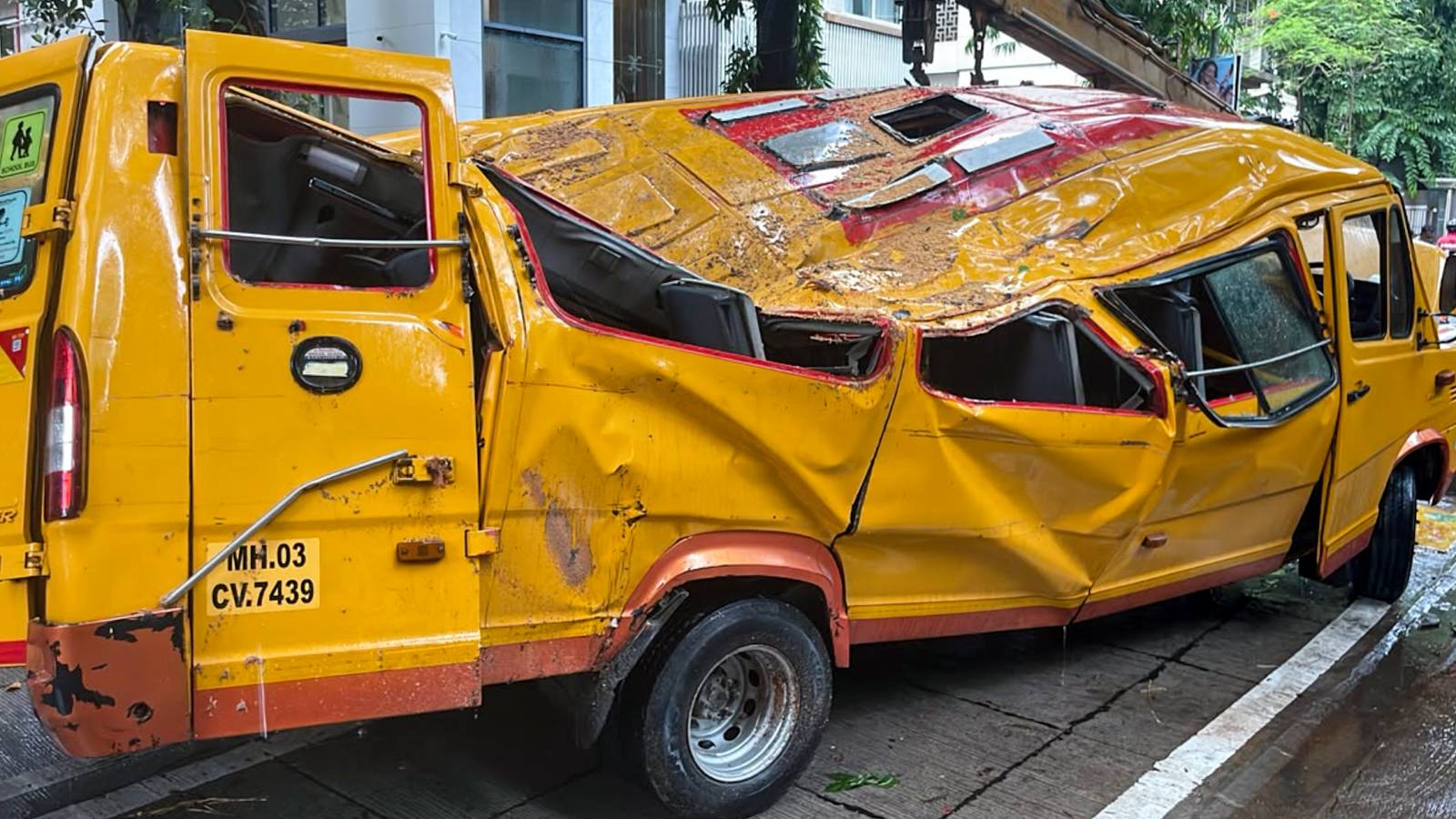 11-year-old boy killed, four injured after tree falls on school bus in Mumbai