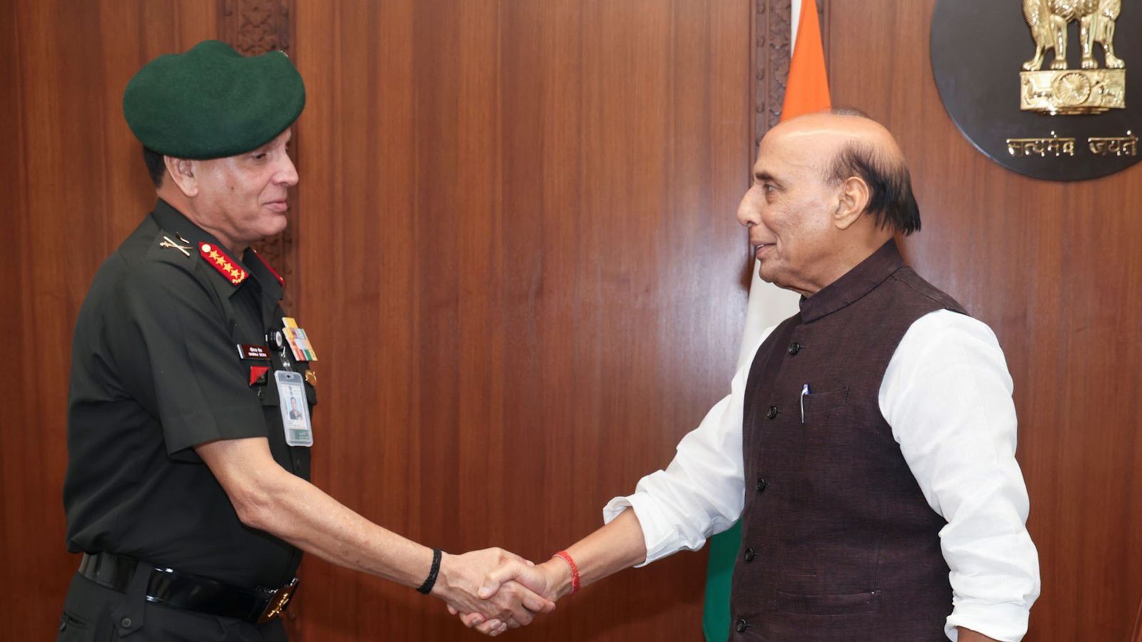 Indian Army Chief calls on Defence Minister Rajnath Singh