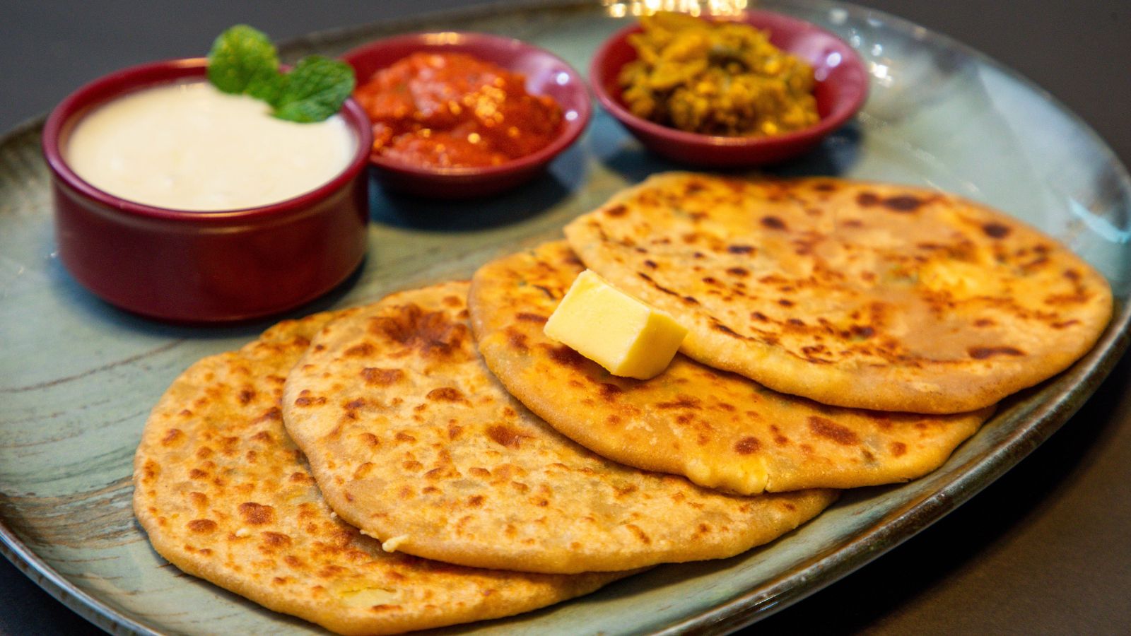 The perfect stuffed aloo paratha for your breakfast