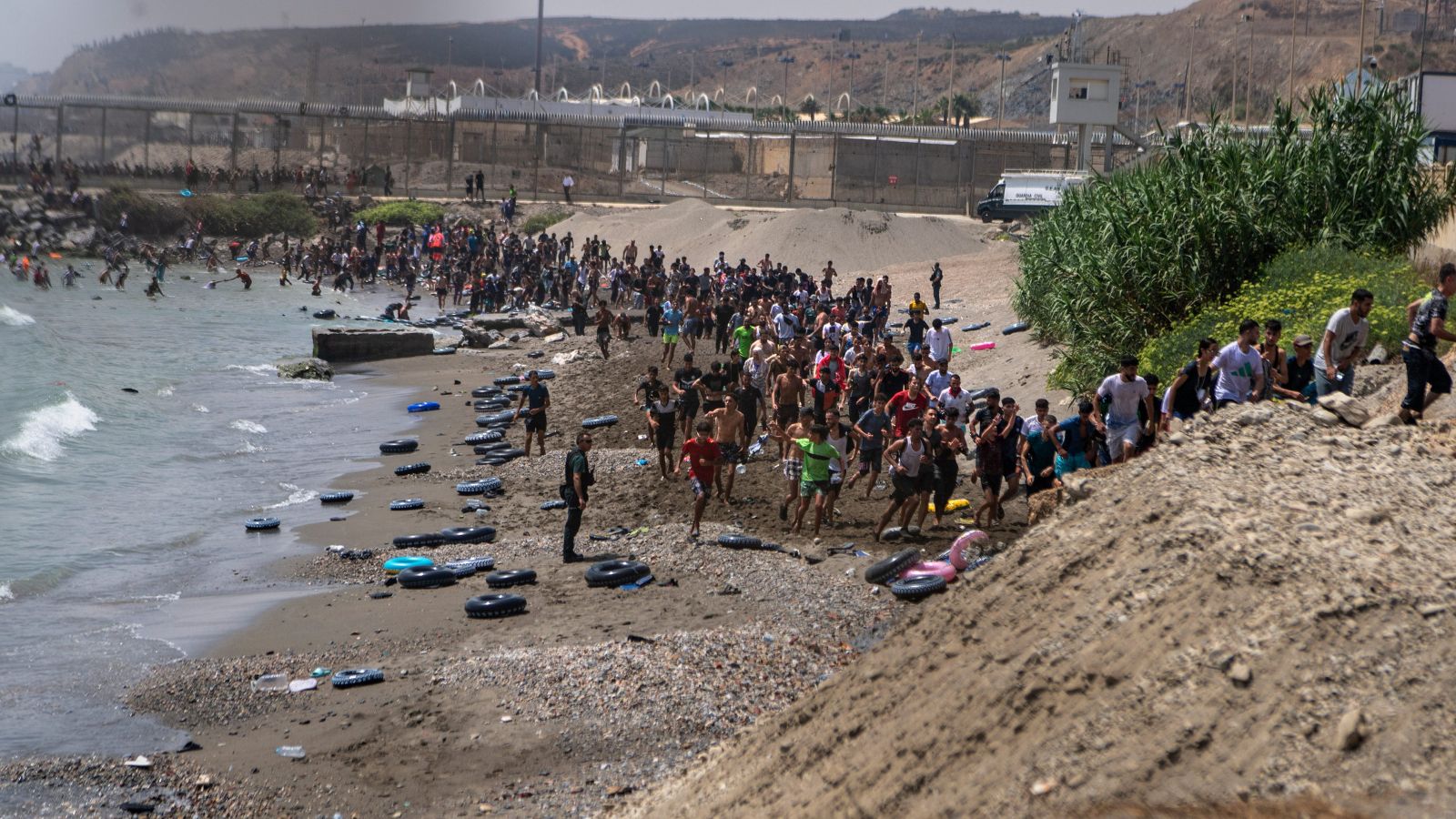 18 immigrants die trying to reach Spain's Ceuta after breaching border
