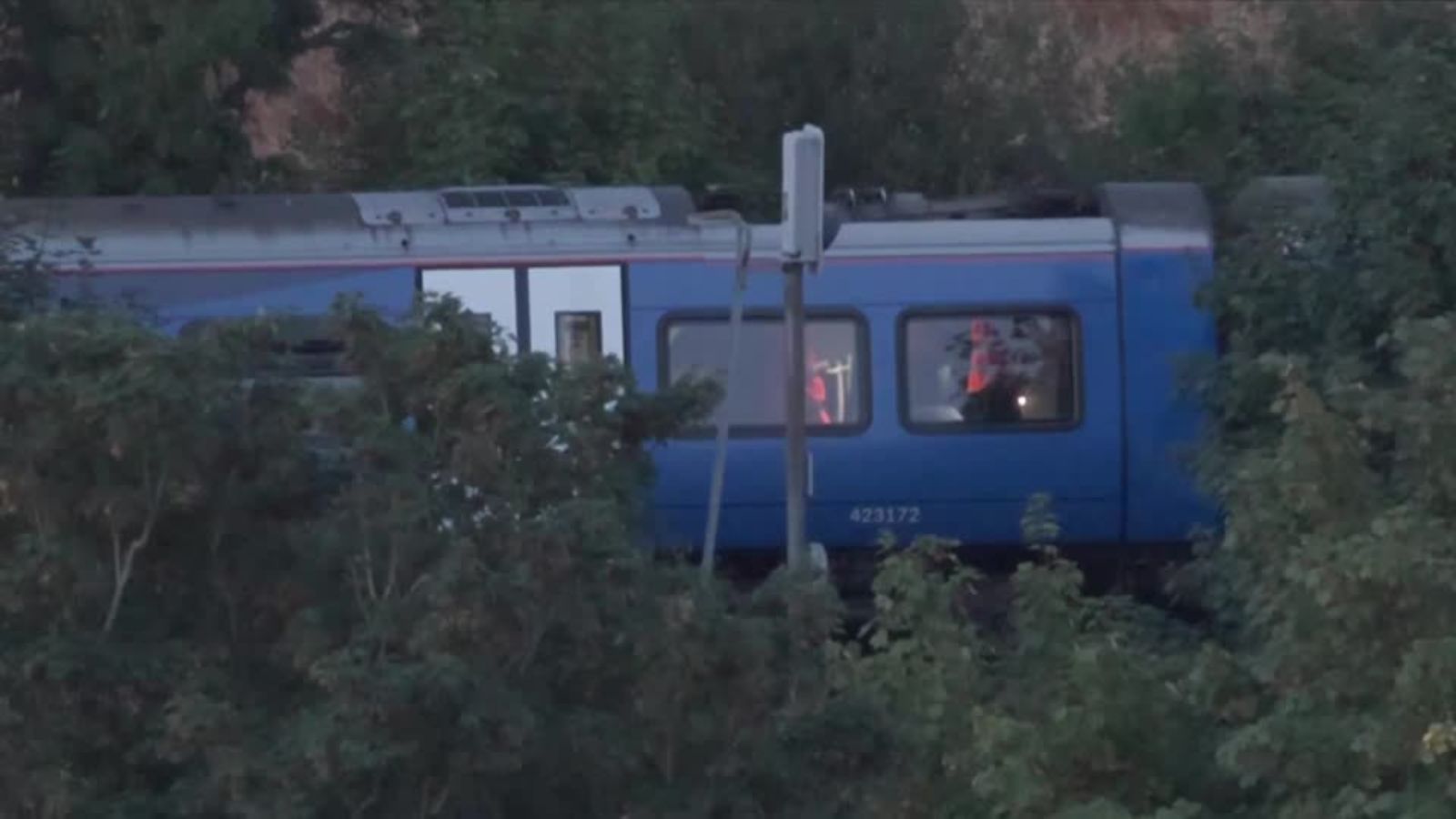 Train derails in southern England: Two seriously injured, nine sustain minor injuries