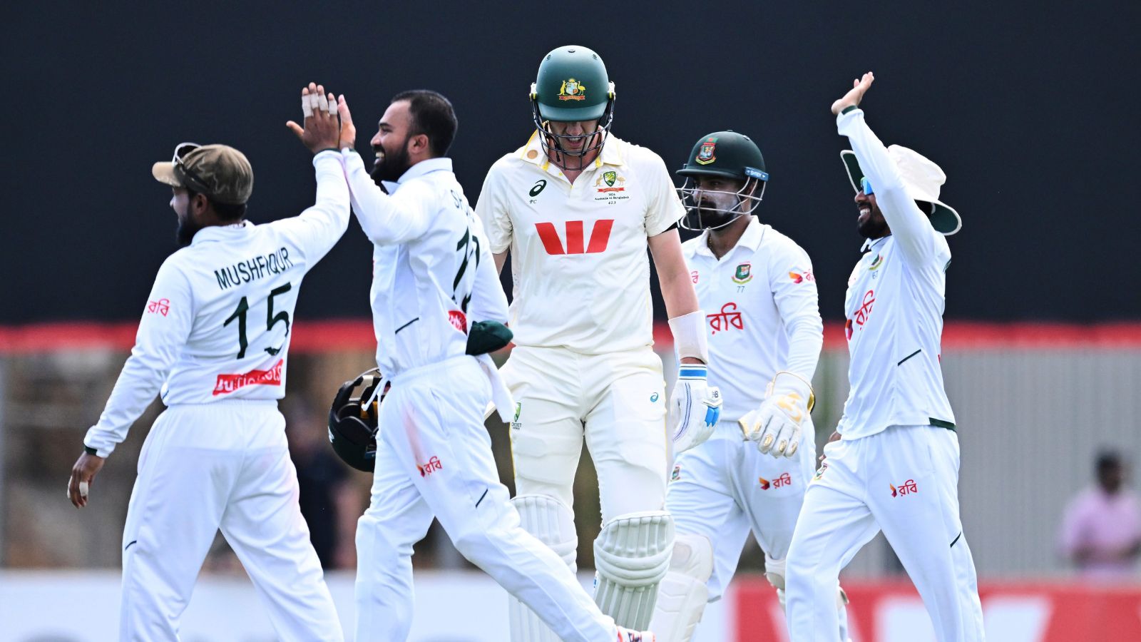Bangladesh hand Australia a historic nine-wicket defeat at home