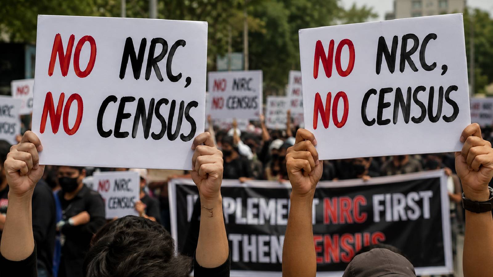 Students call for National Register of Citizens before Census 2027 in Manipur, stage protest