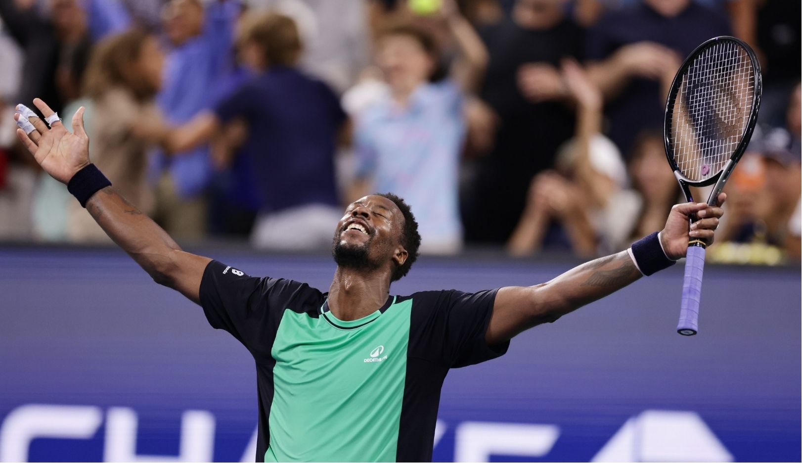 Monfils celebrates 40th birthday with a win at the US Open