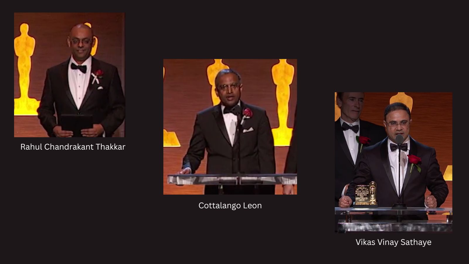 The Academy's Scientific and Technical Award winners from India. Photo: Screengrab via YouTube/@Oscars