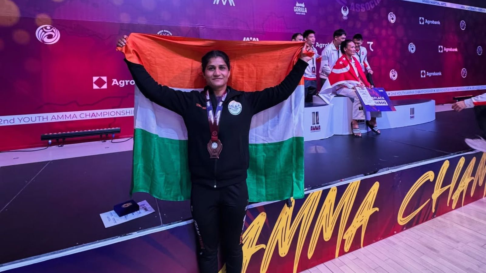 Suchika Tariyal qualifies into semifinals in 60kg MMA defeating Mongolia 2-0