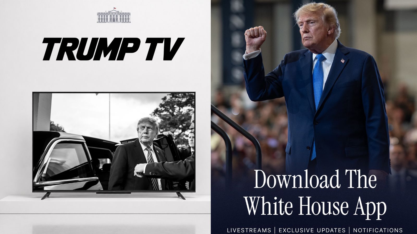 White House promotes app and launches 24x7 ‘Trump TV’ stream amid media clash