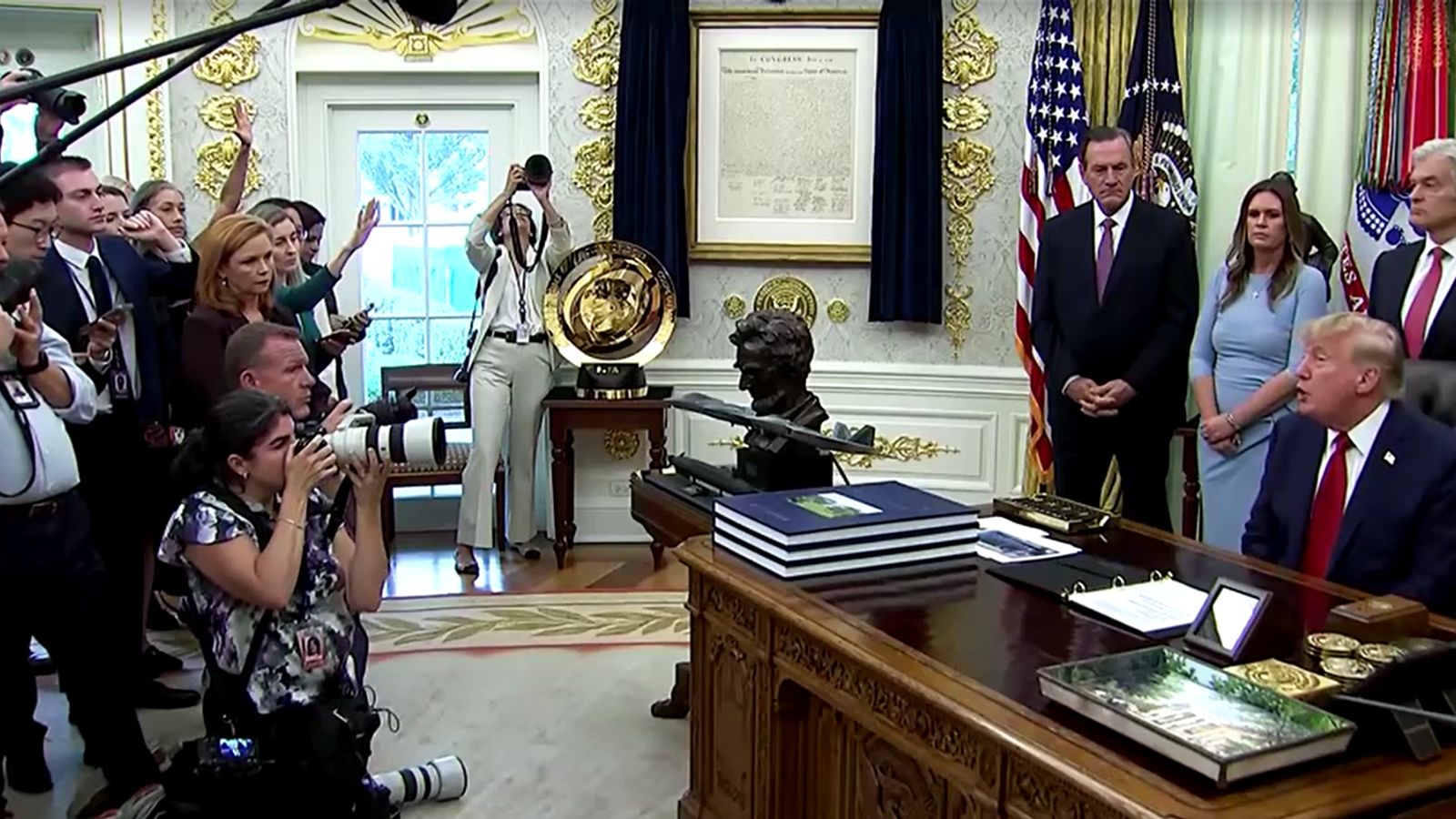 US judge orders Trump to restore White House access for CNN, MS NOW and Politico