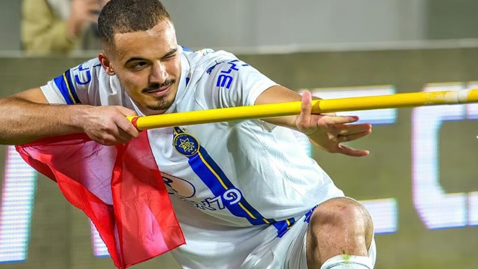 Sayed Abu Farhi sent off for gun-firing celebration in Israel’s defeat to Austria