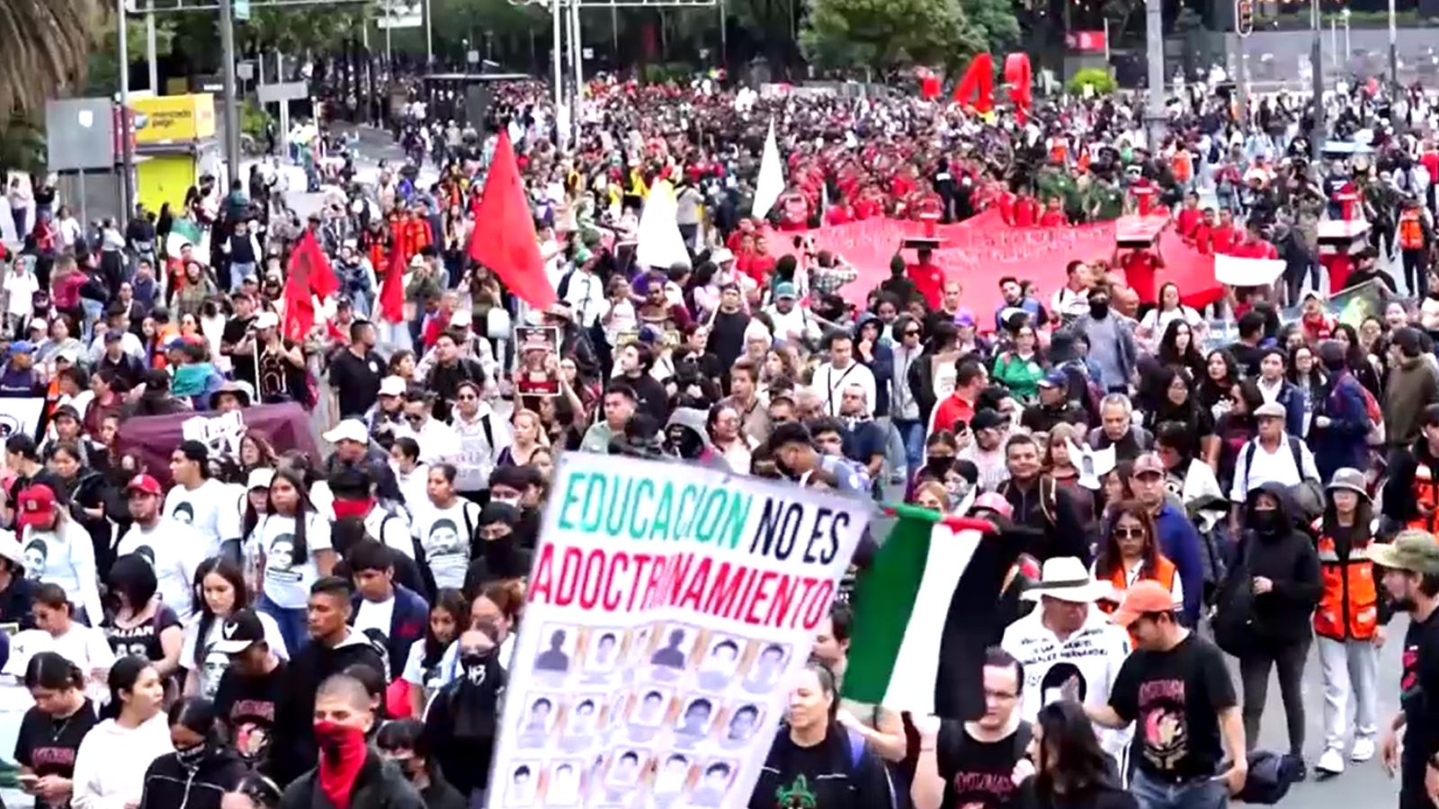Mexicans demand justice for 43 students who disappeared 12 years ago