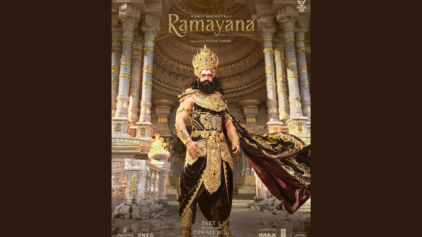 Yash appears as Ravana in first-look poster of 'Ramayana'