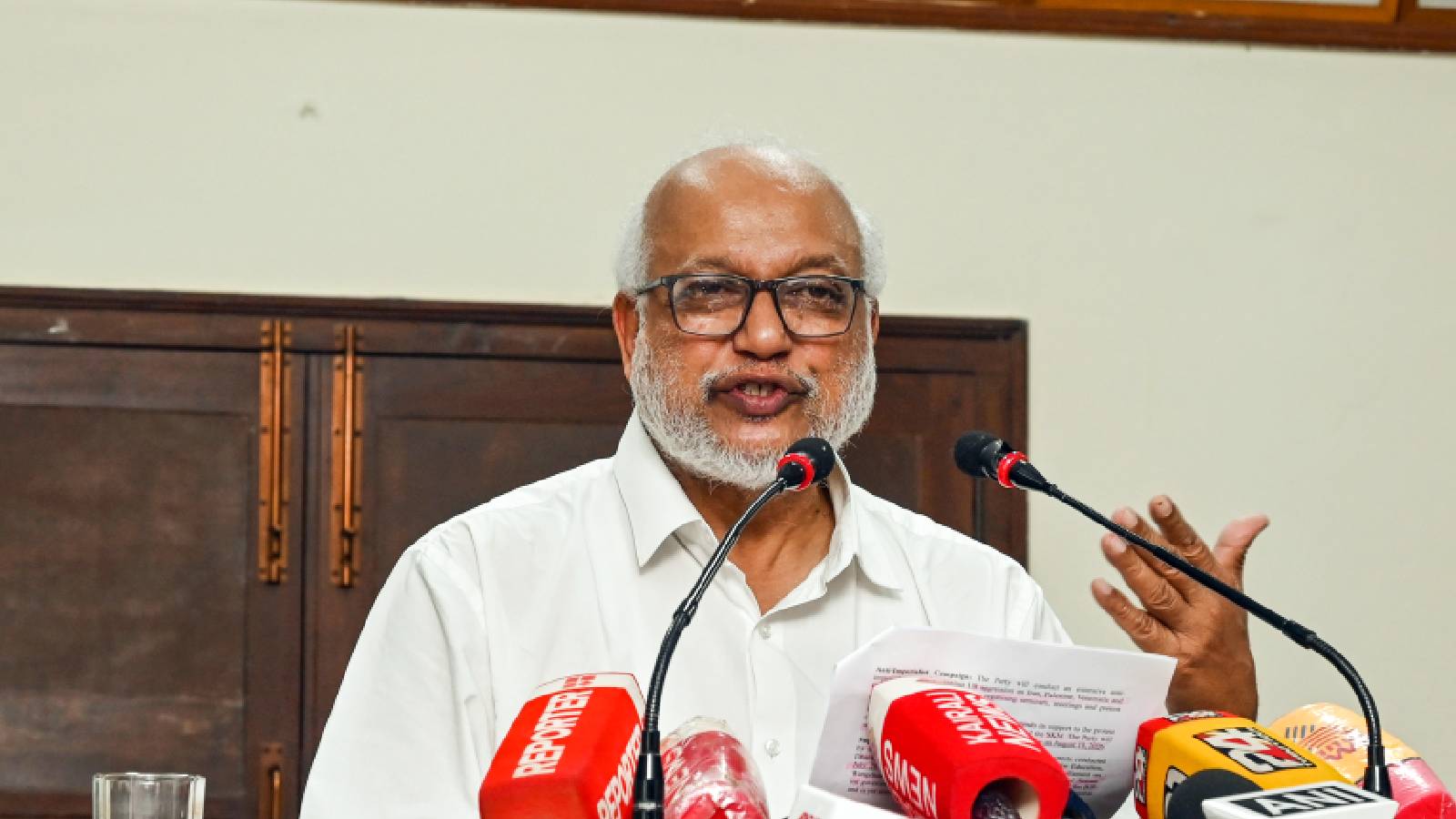 EC-SIR row: CPI(M) General Secretary MA Baby detained during Left parties’ protest against CEC