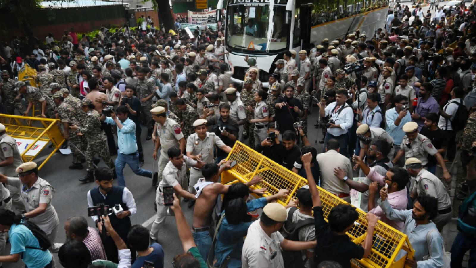 CEC row: Protests escalate in Delhi as AISA and AISF join in; IYC holds candle light march