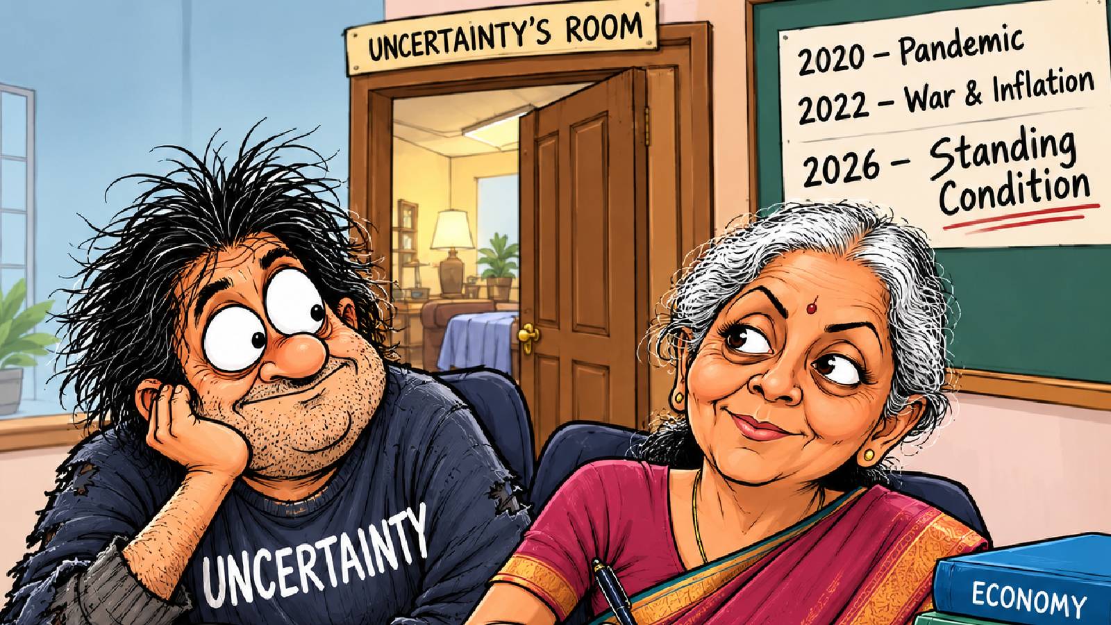 Uncertainty has decided to stay. Nirmala Ji is taking notes | And then they said