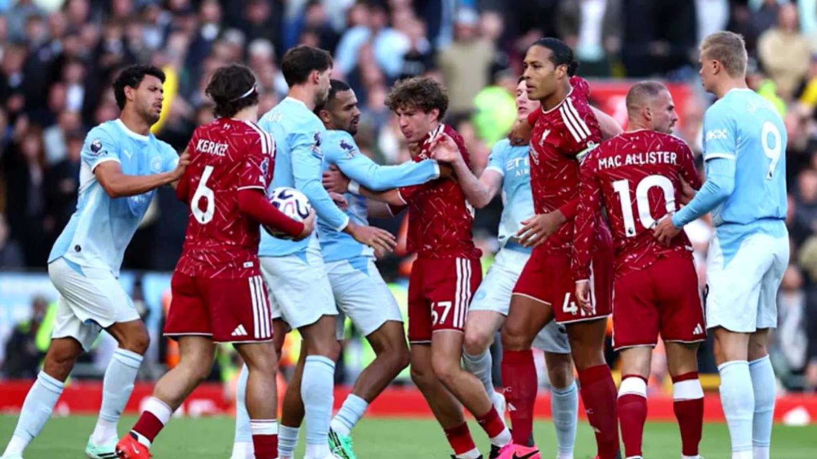 Haaland, Doku, Cherki fire Man City to statement win over Liverpool
