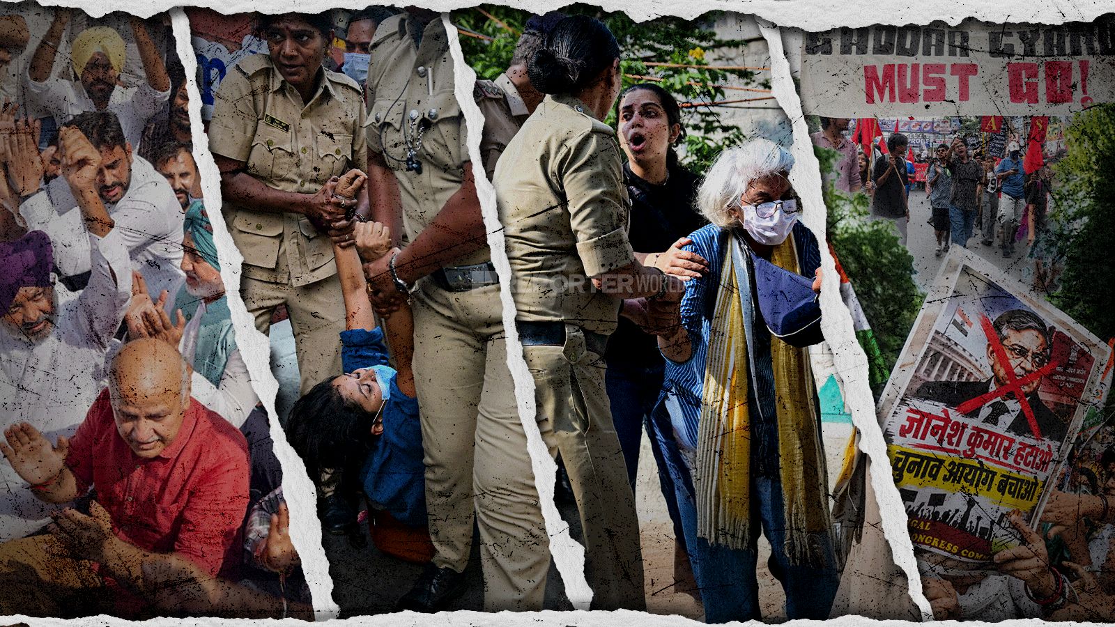 CEC protests: How police responded in NDA and opposition-ruled states