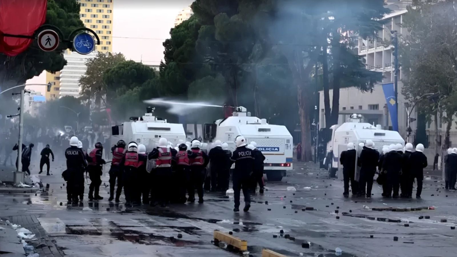 Albanian police fire rubber bullets as student protests intensify