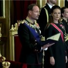 Norway's King Haakon VIII takes oath before parliament after father's death