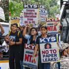 UGC-NET: Student groups protest re-exam, demand NTA accountability