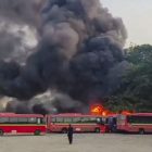 Major fire destroys 10 buses at Mumbai BEST Anik depot