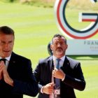 Macron arrives in Syria as first major western leader to visit war-torn country under new leadership