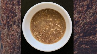 Cardamom-flavoured ragi porridge