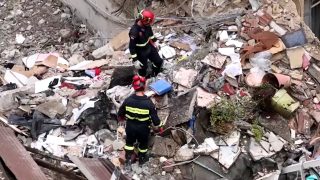 Six dead in Athens building blast as US victims identified, gas leak suspected
