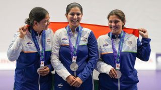 India win silver in women’s trap team event at Asian Games