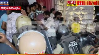 Keralam: Youth Congress march turns violent in Thiruvananthapuram