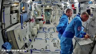 China’s Shenzhou-23 crew conducts science and health checks