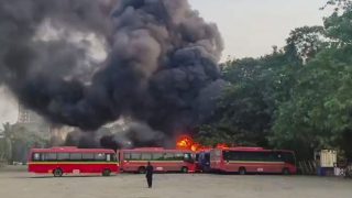 Major fire destroys 10 buses at Mumbai BEST Anik depot