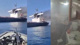 Two ships sink near Strait of Hormuz as Hegseth faces anti-war protests