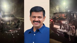 Keralam MLA Sandeep Warrier meets with an accident in Malappuram