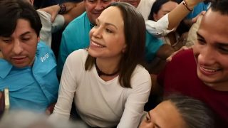 Venezuelan opposition leader María Corina Machado returns after a year abroad