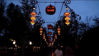 Copenhagen's Tivoli Gardens welcomes visitors with Halloween display