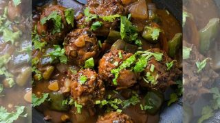 Indo- Chinese Veg Balls with leftover vegetables
