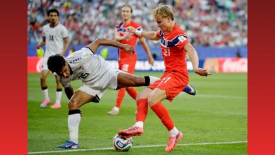 Haaland scores twice as Norway beat Iraq in World Cup opener