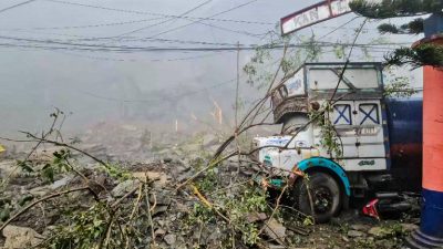 Massive landslide sweeps away two houses, eatery, shop in Mizoram