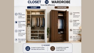 Are you someone who gets confused by 'wardrobe' and 'closet'? Here are the key differences