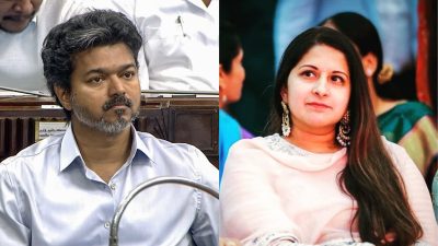 Tamil Nadu CM Vijay's wife Sangeetha withdraws divorce petition