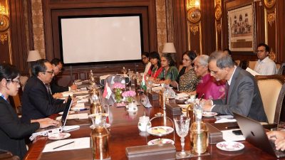 India Finance Minister Nirmala Sitharaman meets Indonesia Vice Minister of Finance Juda Agung