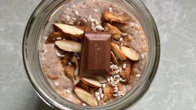 Creamy homemade chocolate milkshake