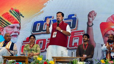 BJP president slams Congress, calls ‘new Muslim League’ amid Vande Mataram row