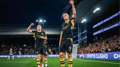 Haaland, Cherki doubles power Man City to 4-1 Premier League win over Palace