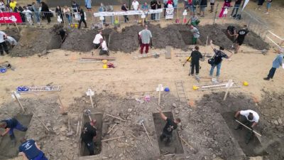 Hungary’s grave-digging contest offers a unique look at an unusual tradition