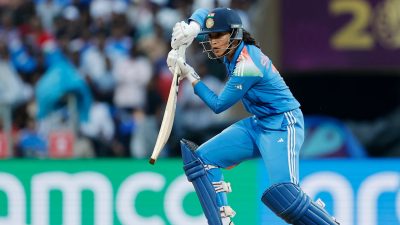 Mandhana's record ton, spinners power India into Women's Asia Cup semi-finals