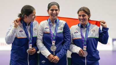 India win silver in women’s trap team event at Asian Games