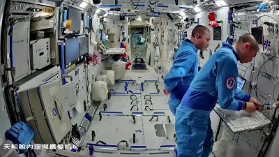 China’s Shenzhou-23 crew conducts science and health checks
