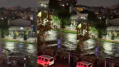 Heavy rain floods Istanbul; schools closed, residents urged to stay home