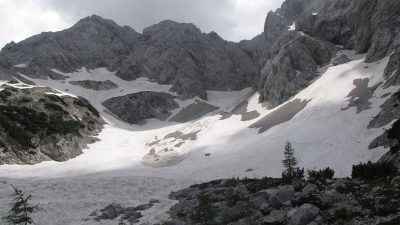Slovenia's last remaining glacier shrinks as climate change accelerates ice loss